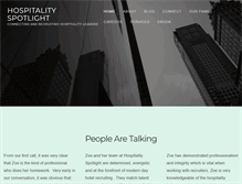 Tablet Screenshot of hospitalityspotlight.com